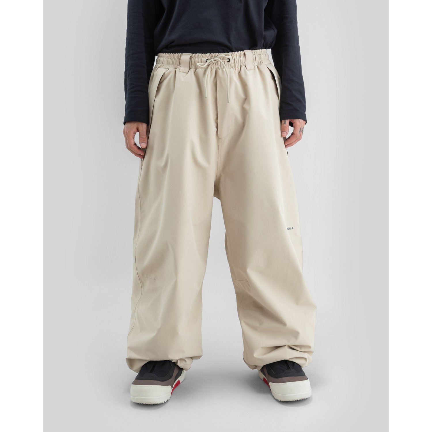 beige pants, Bundel, weite Passform, weite Beine, freizeit hose