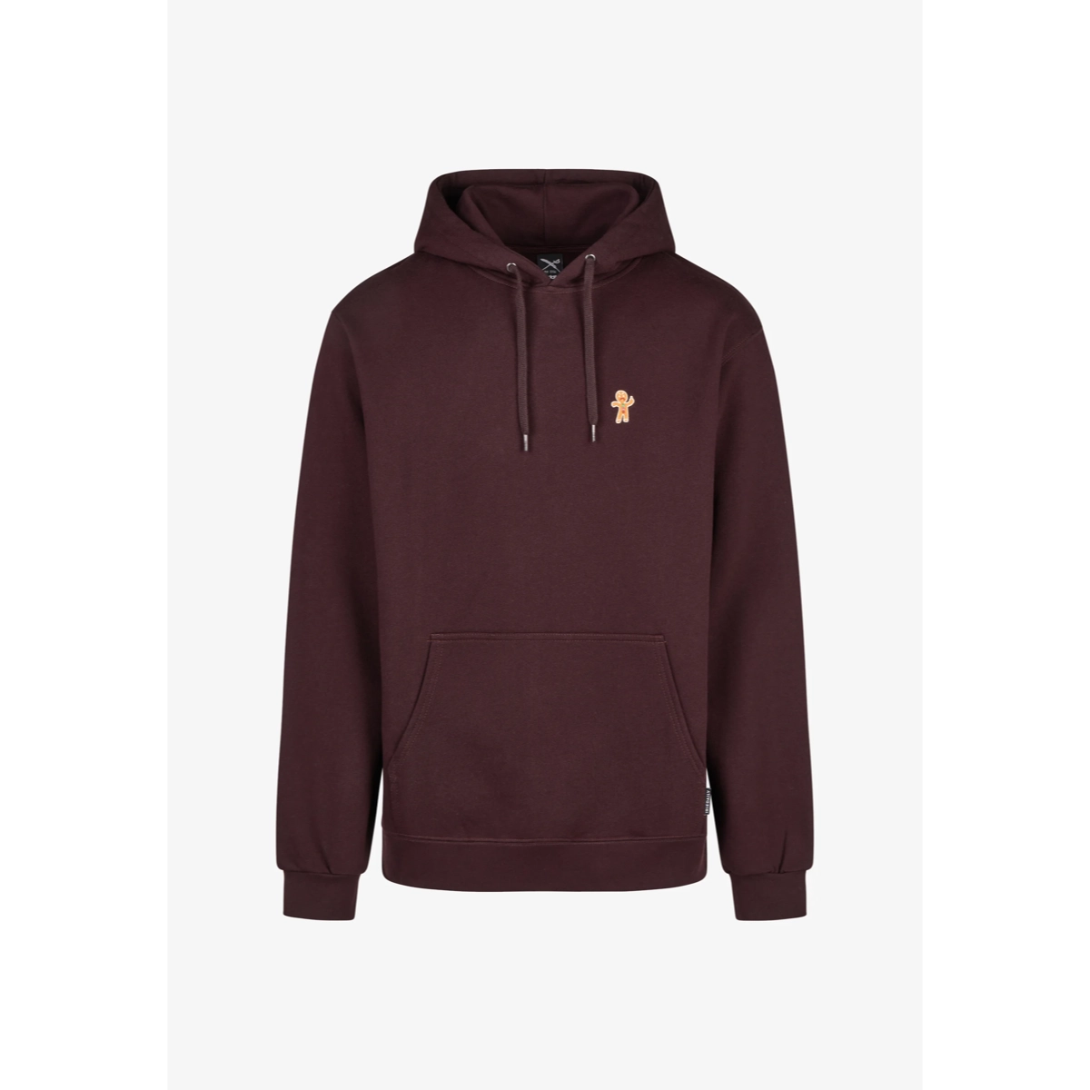 Sweat à capuche, pull, poche kangourou, bordeaux, capuche