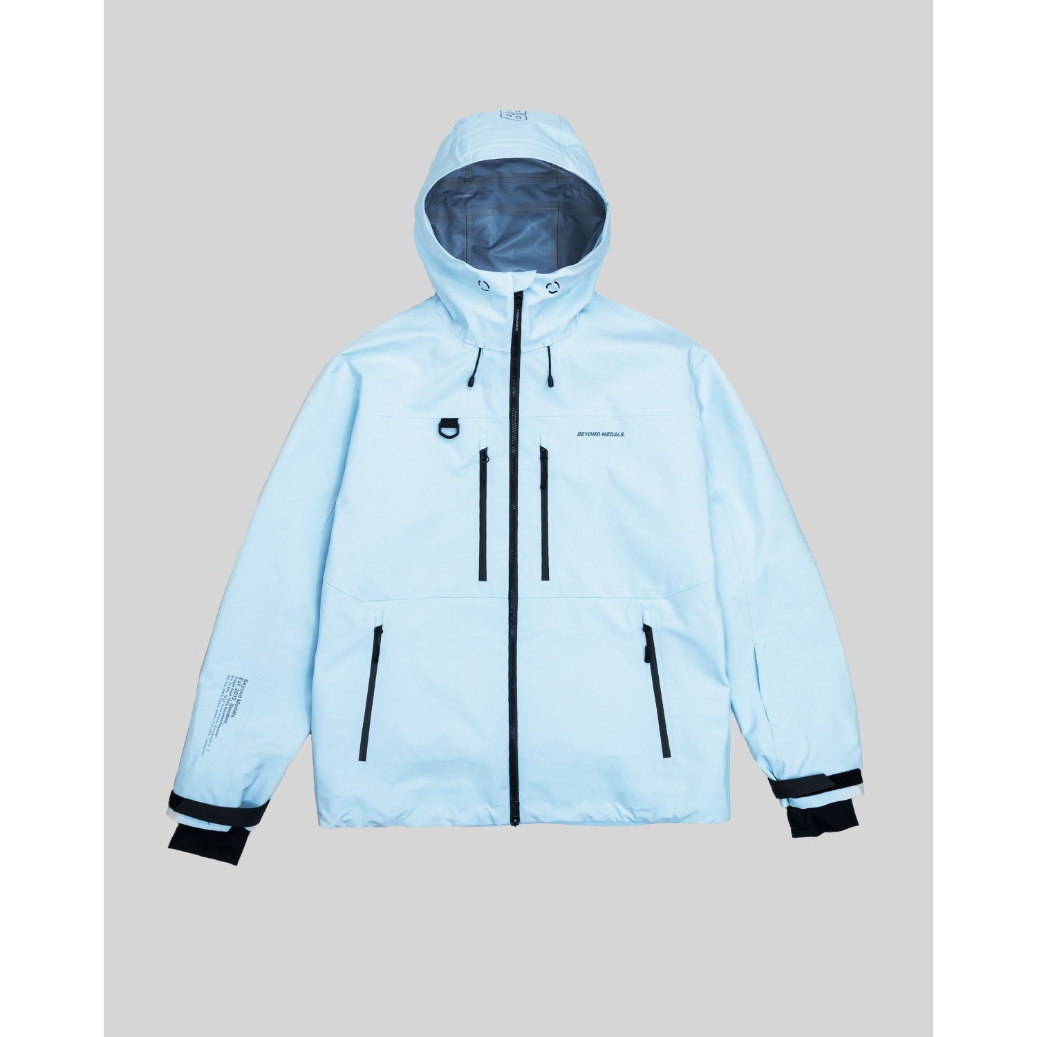 Pro Tech Jacket 3L Regenjacke, Herrenjacke, Blau, Reißverschluss, Kapuzenjacke