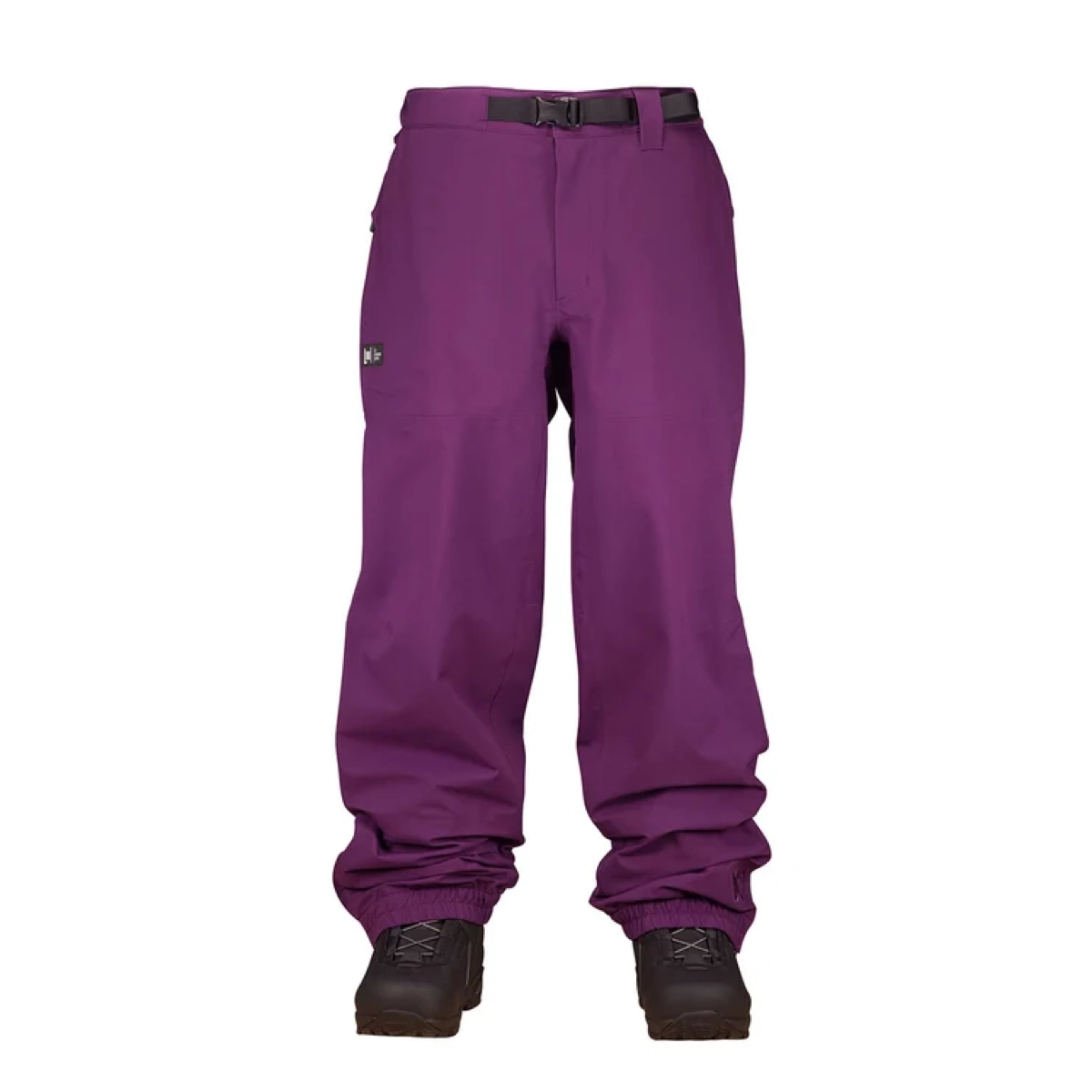  Pantalon de neige, pantalon de ski, violet, isolant, taille réglable, pantalon, pantalon de snowboard, violet, guêtres, passants de ceinture
