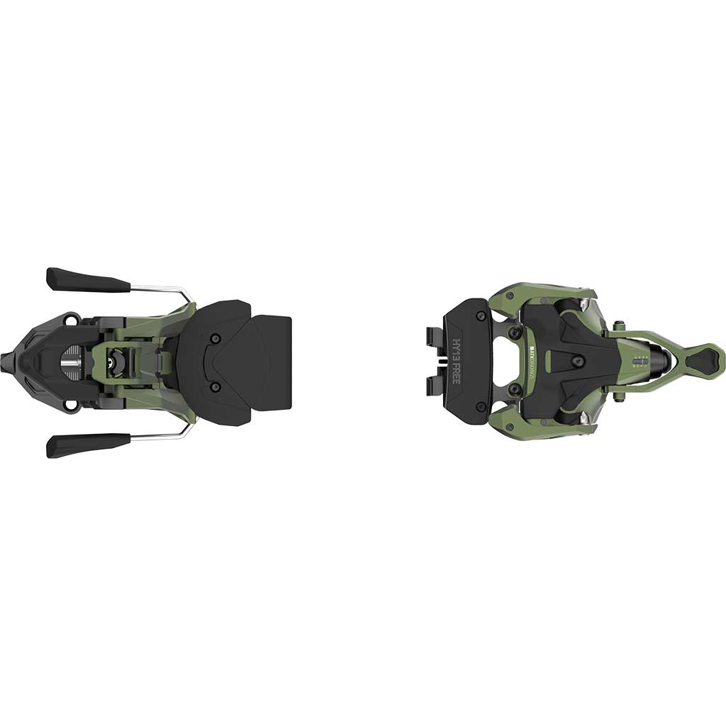 Skibindung, Ski-Bremse, Schwarz-Oliv, Alpinbindung