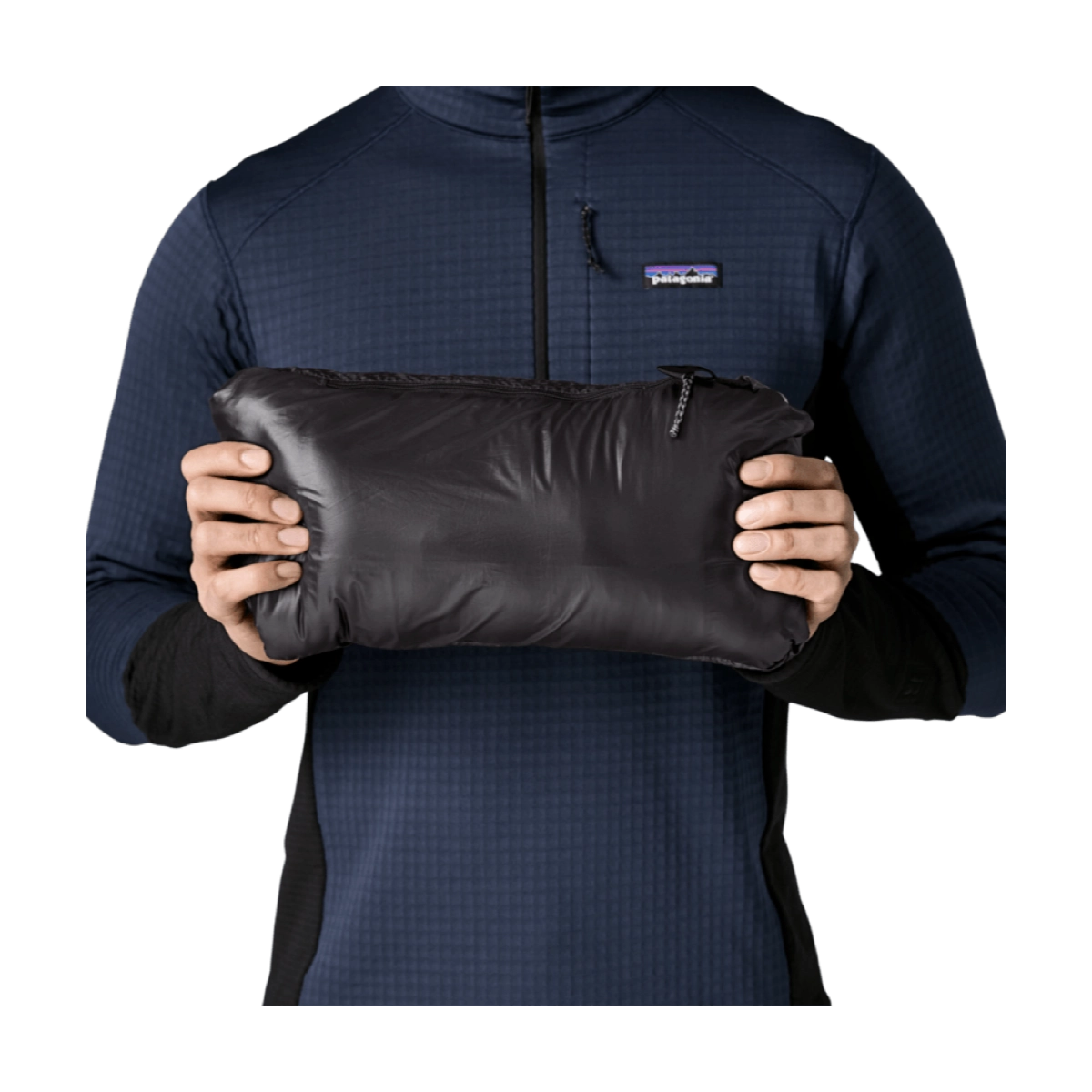 Puffer, Jacke, Beutel, Schwarz, Tasche