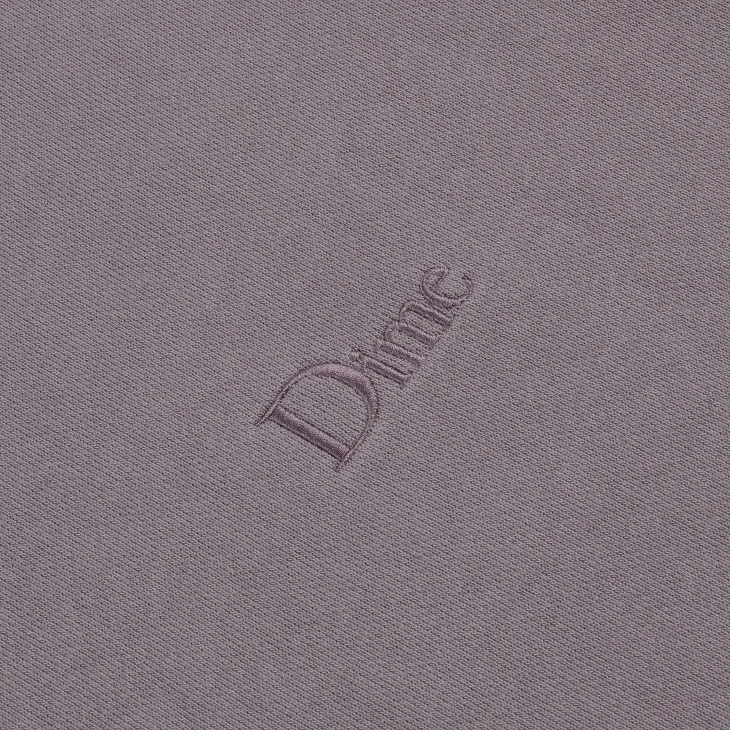 Strickstoff, Mauve, Ton-in-Ton-Stickerei, Logo-Stickerei