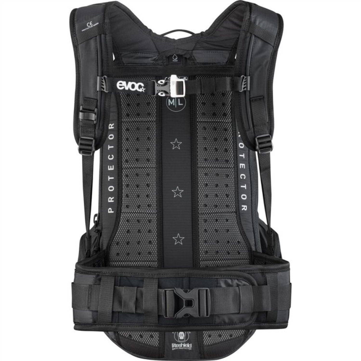 Gilet de protection, sac à dos, coupe d'escalade, empiècement en maille, dos rembourré