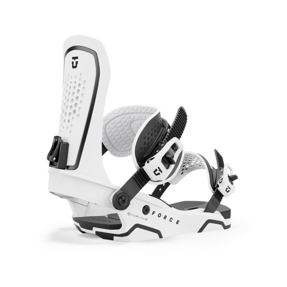 Schneesnowboardbindungen, weiße Bindungen, Riemenbindungen, gepolsterte Bindungen, verstellbare Bindungen