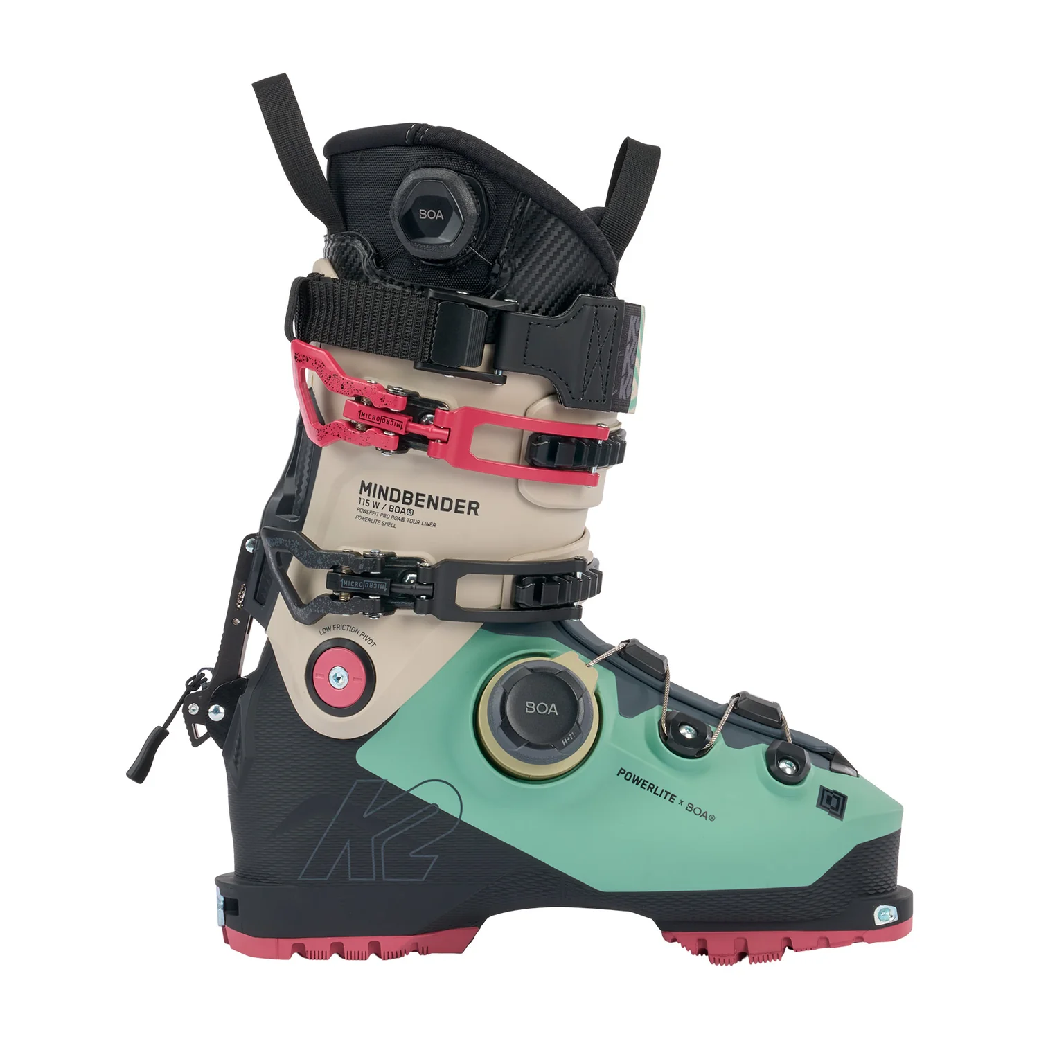 Mindbender 115 BOA W Tourenskischuh, BOA-Verschluss, Mintgrün, Kunststoffschale, Skischuh
