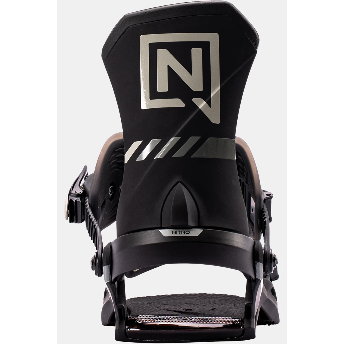 Team Pro Bindung, Schuhgröße?, NITRO, Powerstrap, Frontansicht, Snowboardbindung, Step-in Bindung, NITRO, Schwarz, Tiefschnee Bindung