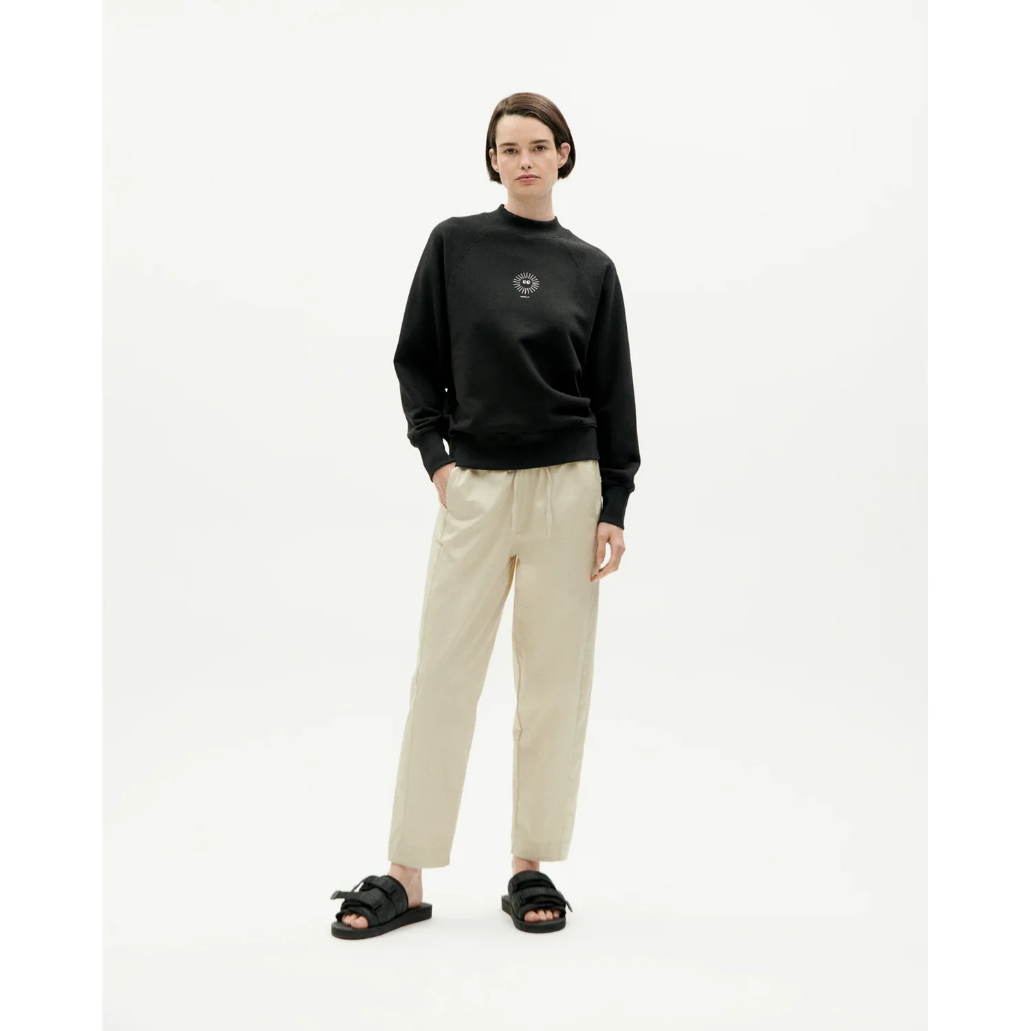 ThinkingMu New Sol Sweatshirt Black, vue 3