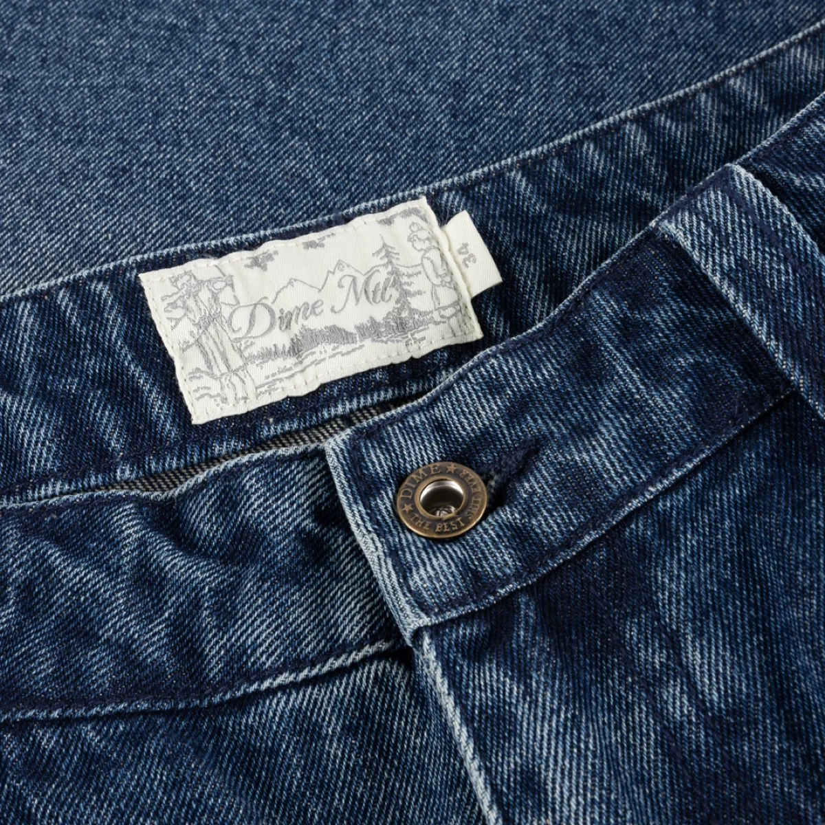 Classic Denim Shorts Jeans, denim, étiquette, bouton, rivets, jeans, denim, bouton, rivets, étiquette