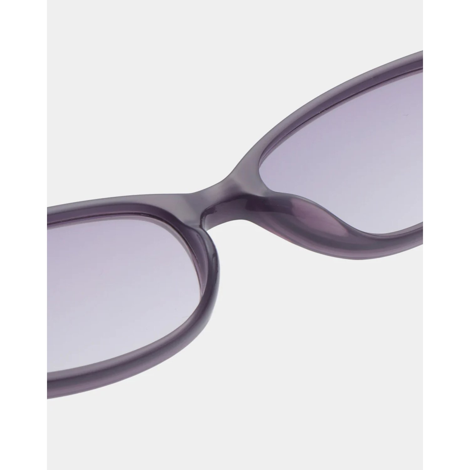 Macy Lunettes, monture en plastique, verres ronds non traités, monture violette, motif des verres