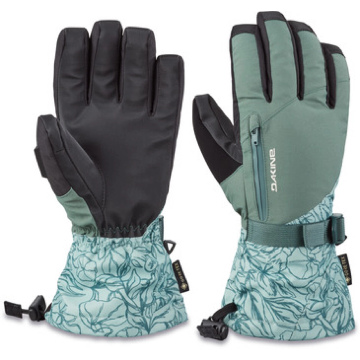 Winterhandschuhe, Skihandschuhe, Synthetik, Grün/hellgrün, Wärmeisoliert