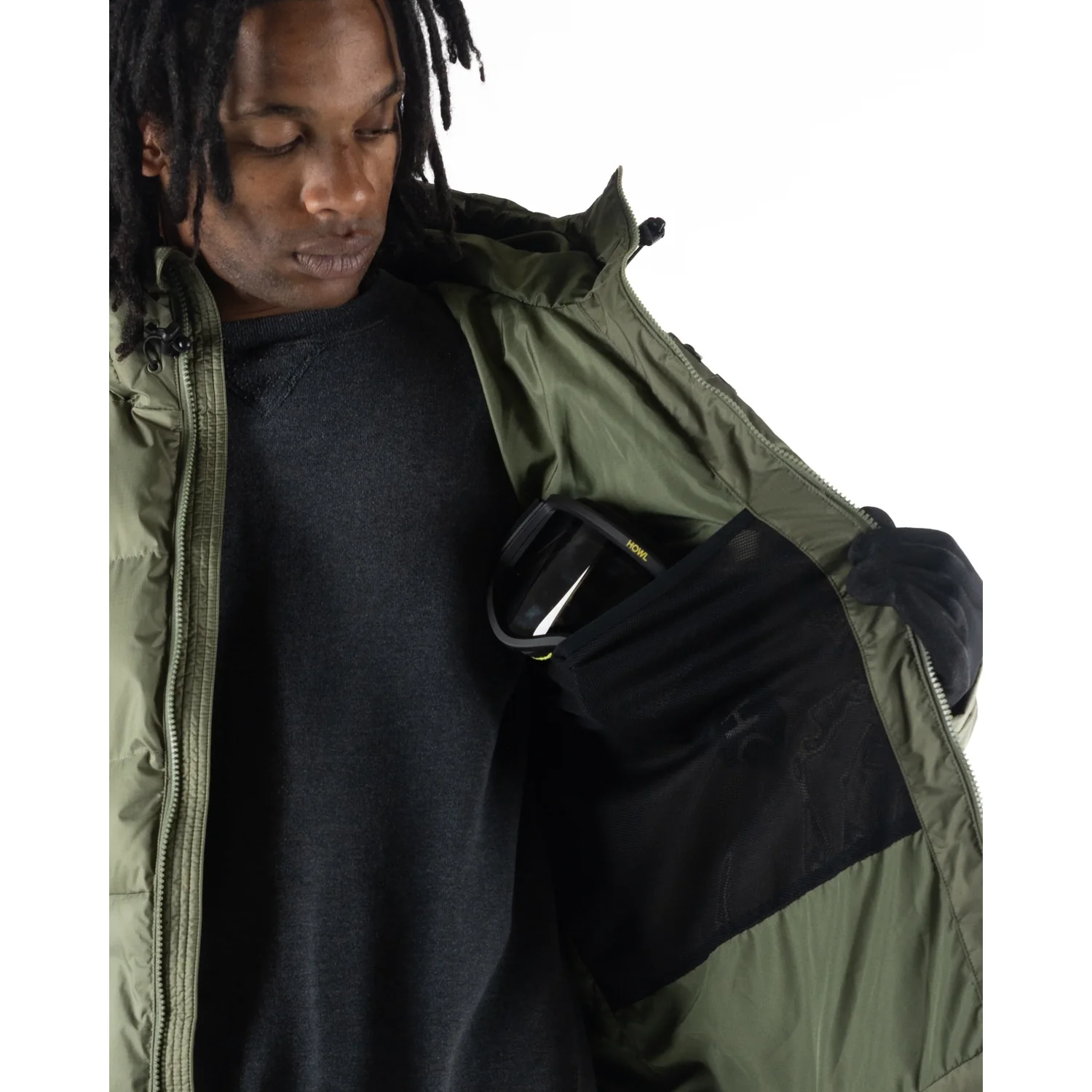 jacke, militärgrün, regenjacke, reissverschluss, tasche, Winterjacke, Olivgrün, Reißverschluss, Kapuze, Innentasche