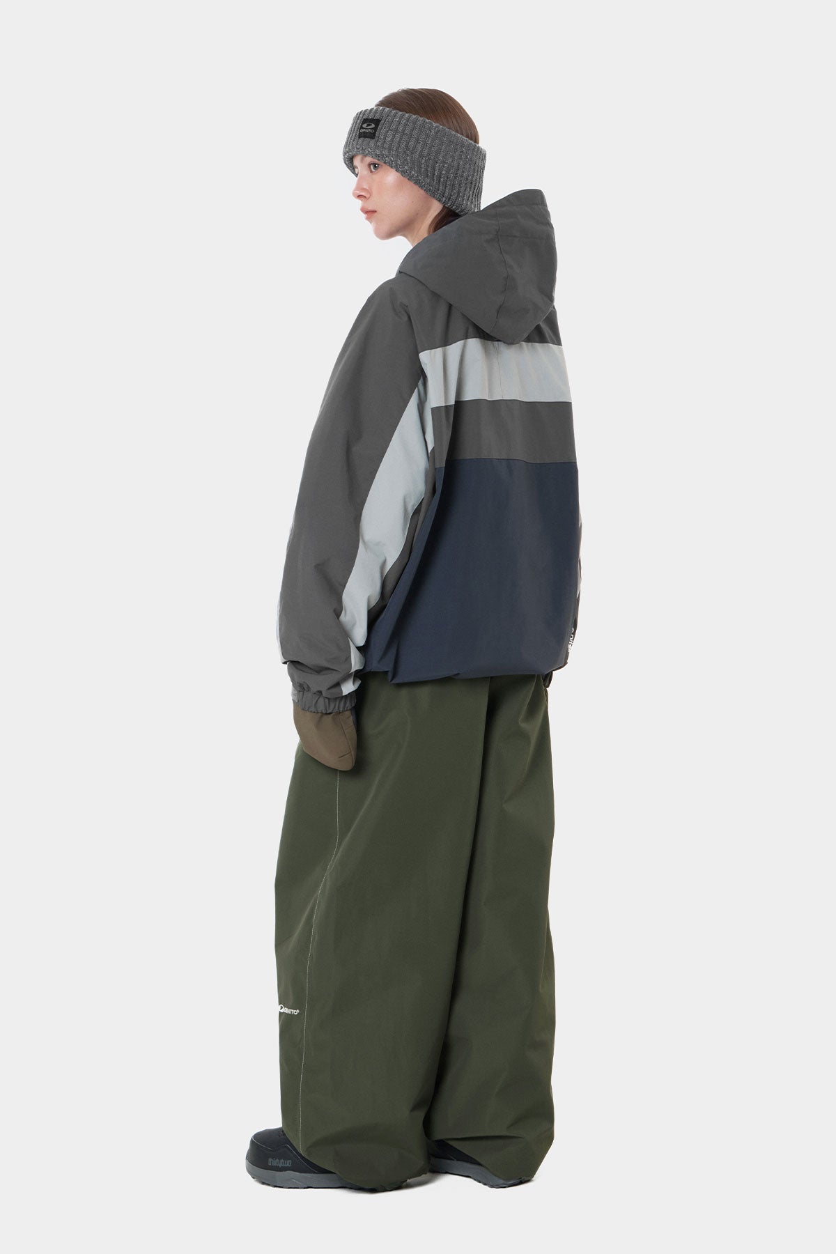 Banded Wide Pants Dimito Banded Wide Pants Dry Mugwort, vue 9