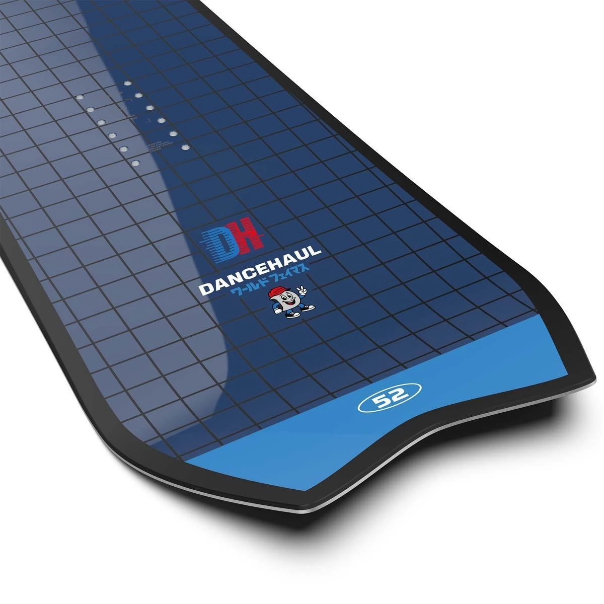 Dancehaul Revêtement de tennis de table, table de tennis de table, Rogner, bleu, motif en grille