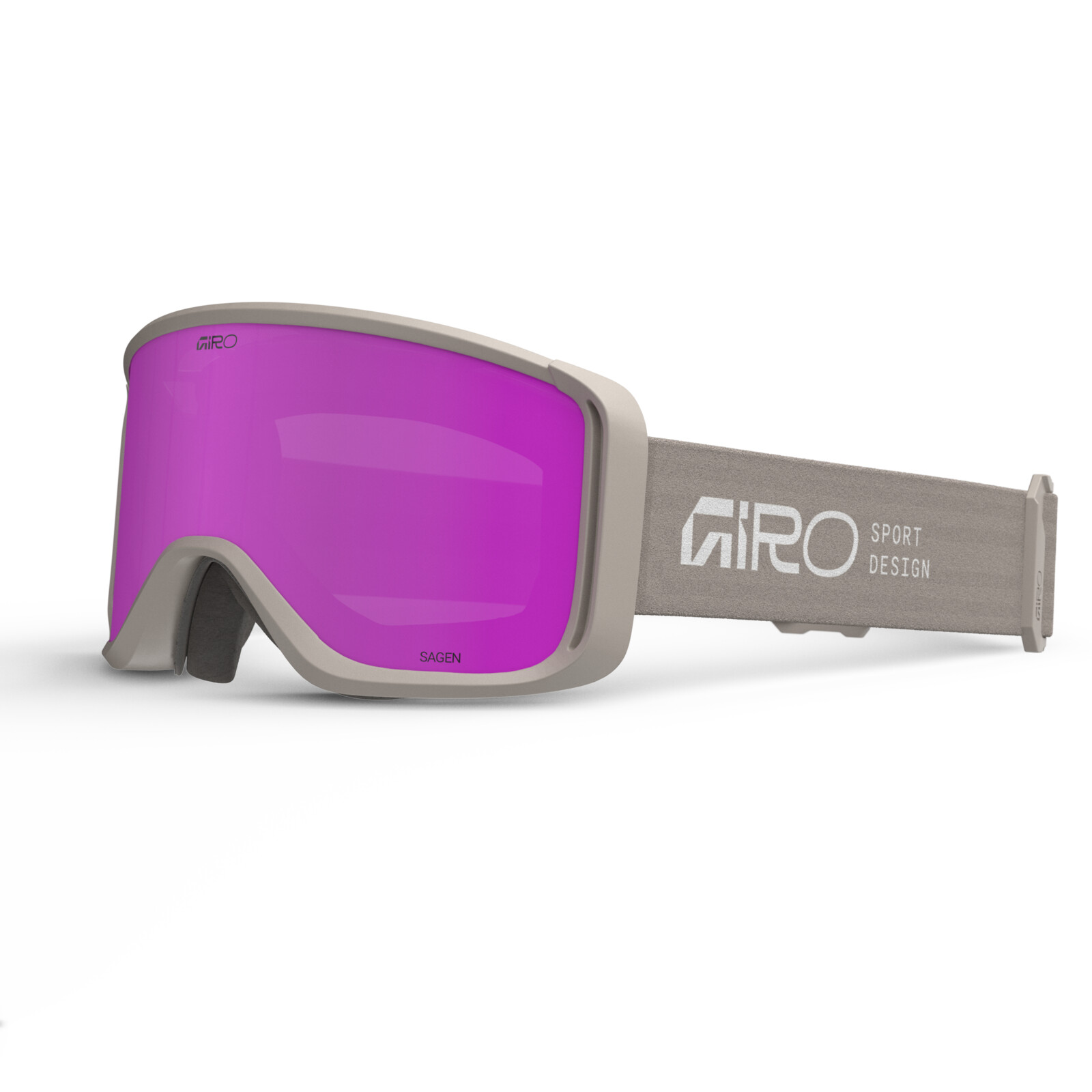 W Sagen Flash Goggle Lunettes de ski, lunettes de protection, verres roses, design sportif, Sagen