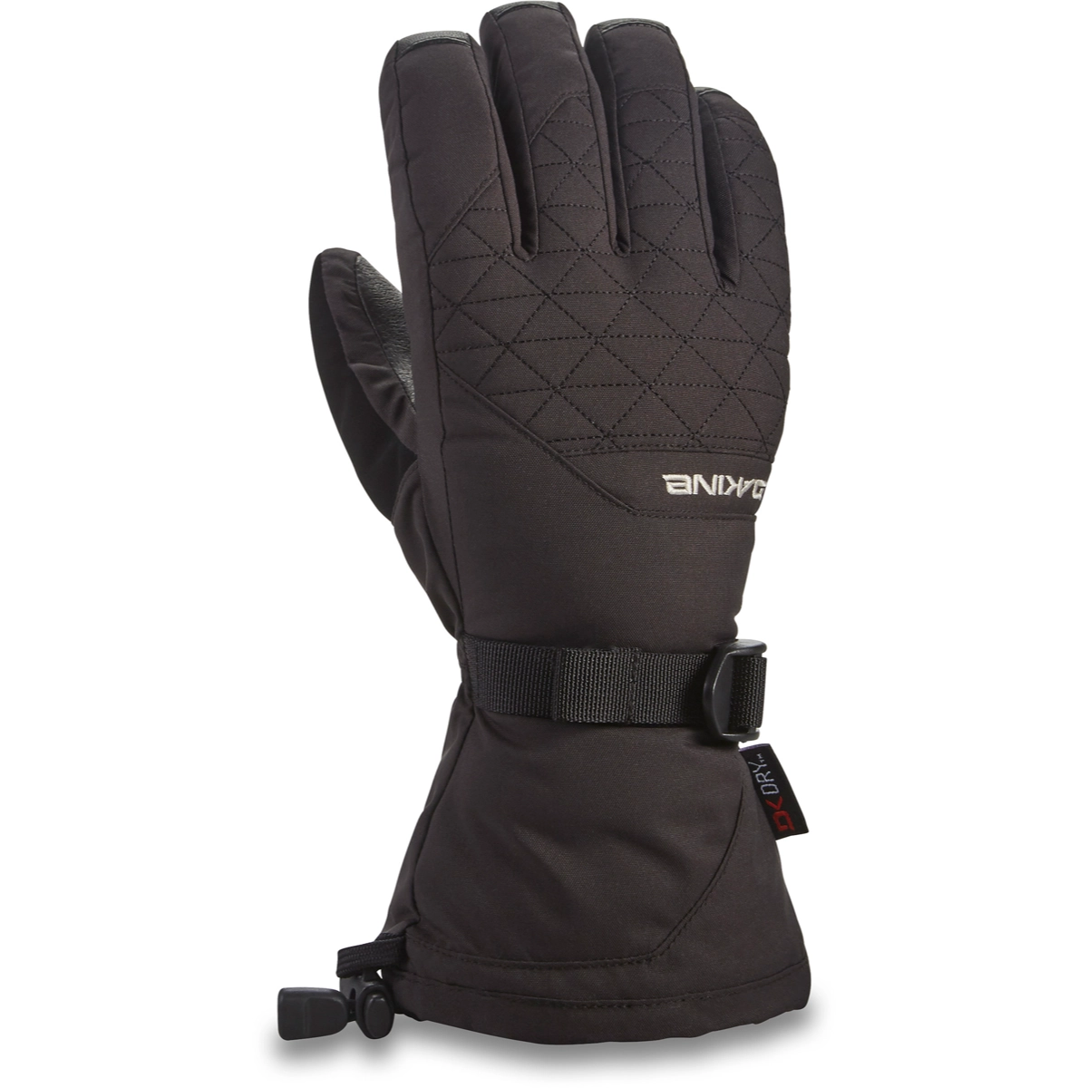 Winterhandschuh, Glove, Quilted, Schwarz, Klettverschluss