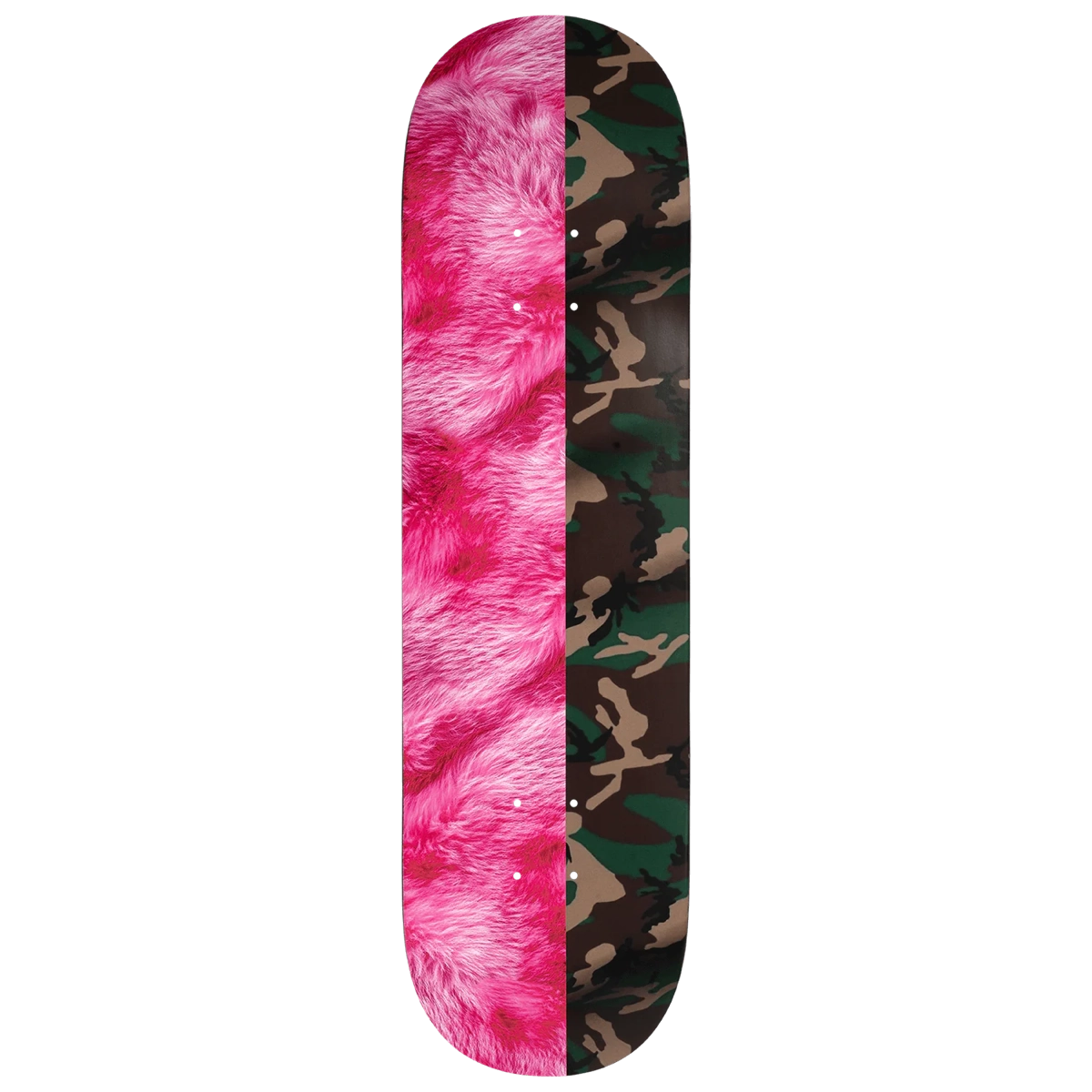 PINK FUR AND CAMO DECK 8.25