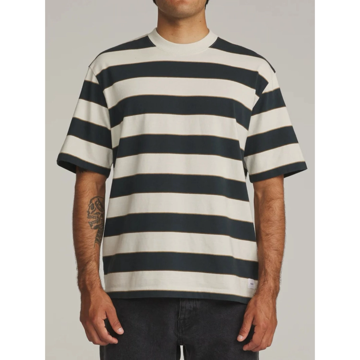 Chip Box Fit Tee Streifen Shirt, Oversized Fit, Short Sleeve, Bunte Streifen, Küstenlook