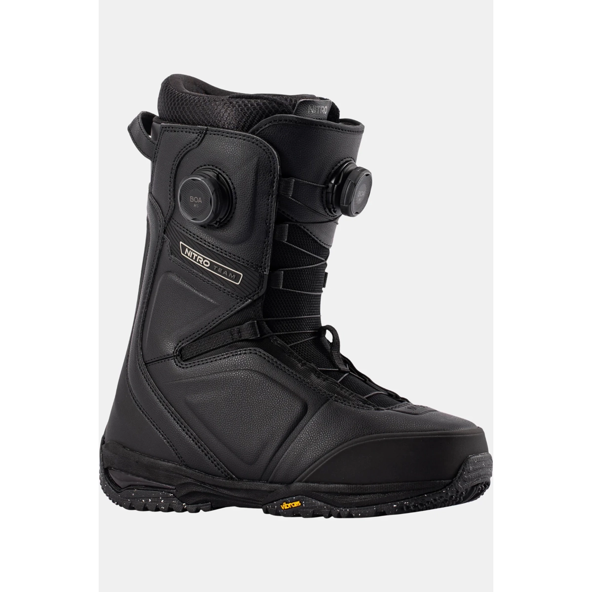 Chaussure, botte, botte de snowboard, gris/noir, système BOA, botte, botte de snowboard, chaussure, semelle en caoutchouc, Nitro TEAM