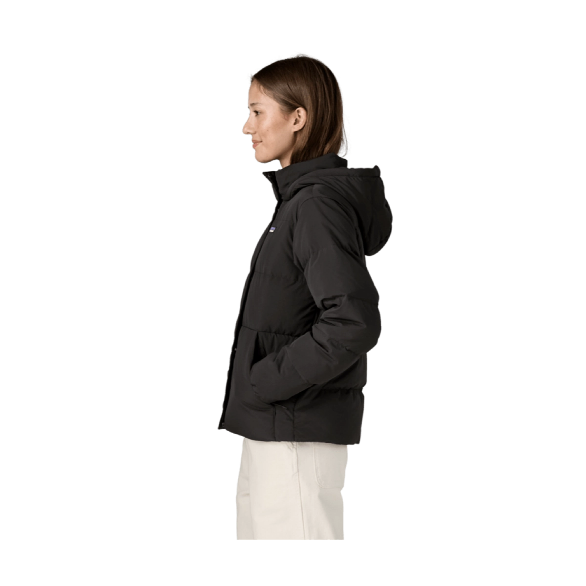 Jacke, Daunenjacke, Hoodie, schwarz, Mantelalternative