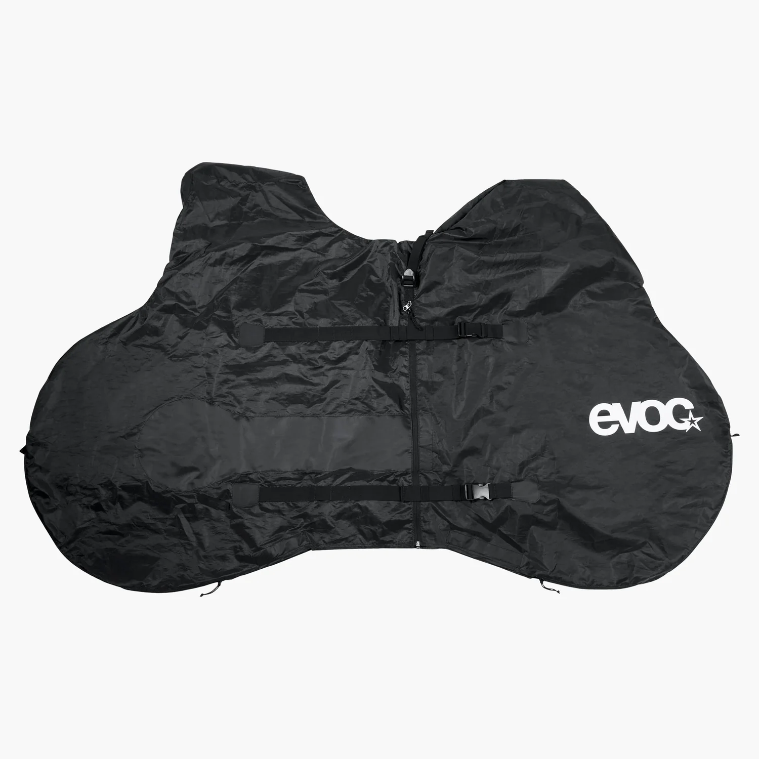 Sac de transport pour vélo, nylon noir, fermeture éclair, sangles de transport