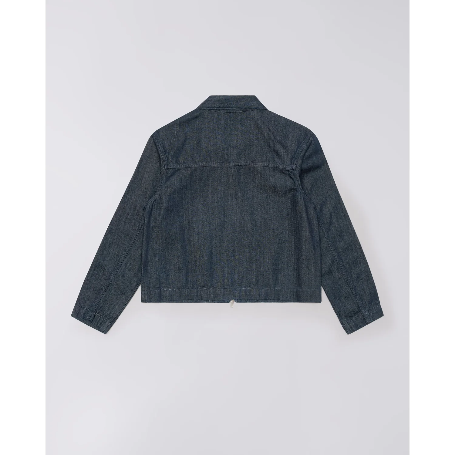 W' Yumi Overshirt Jeansjacke, Dunkelblau, Denim, Lange Ärmel, Stehkragen