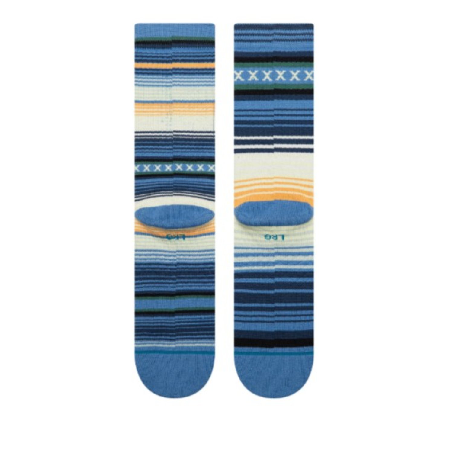 Socken, Strickmuster, Blau, Gestreift, Knöchelstufen