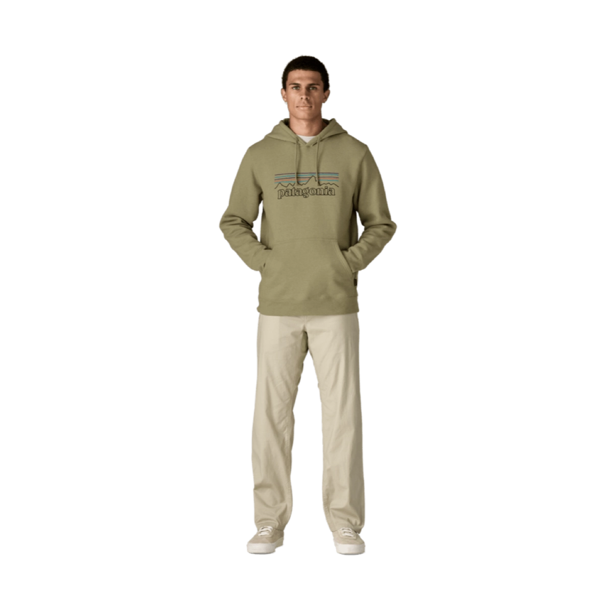 M'S P-6 Logo Uprisal Hoody hoodie, beige, Pullover, Taschen, Kängurutasche, hoodie, pullover, beige, patagonia, logo