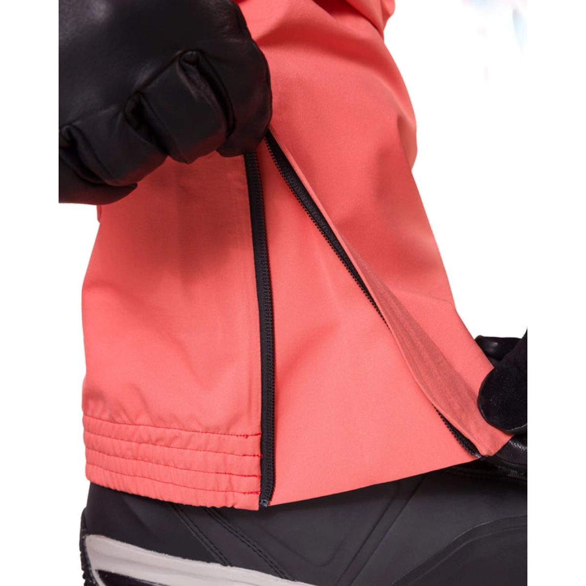 3L Easy Pant Veste, fermeture éclair, poche latérale, noir, rouge corail, veste, fermeture éclair, Zipp, softshell ?, teinte rose