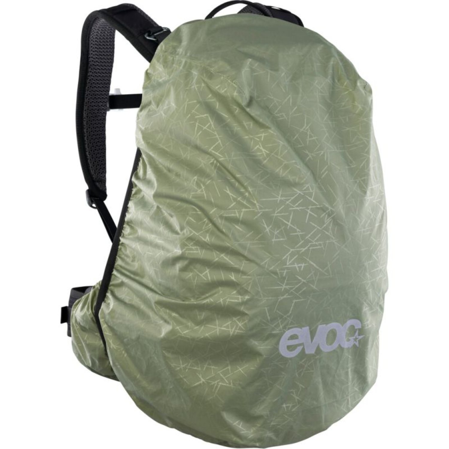 Sac à dos, rabat, vert, matière légère, logo Evo?