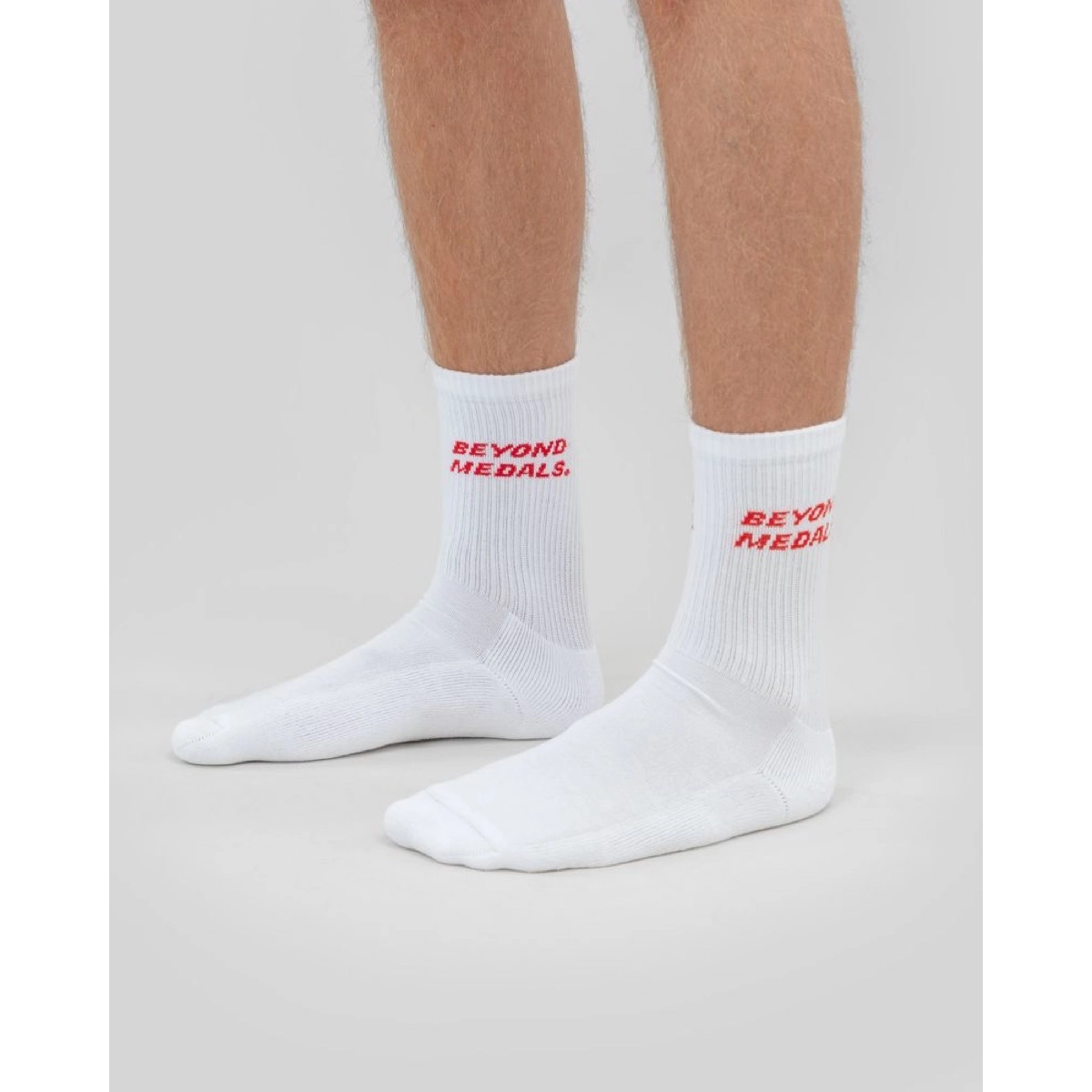 Logo Socks 2P Beyond Medals Logo Socks 2P White, vue 2