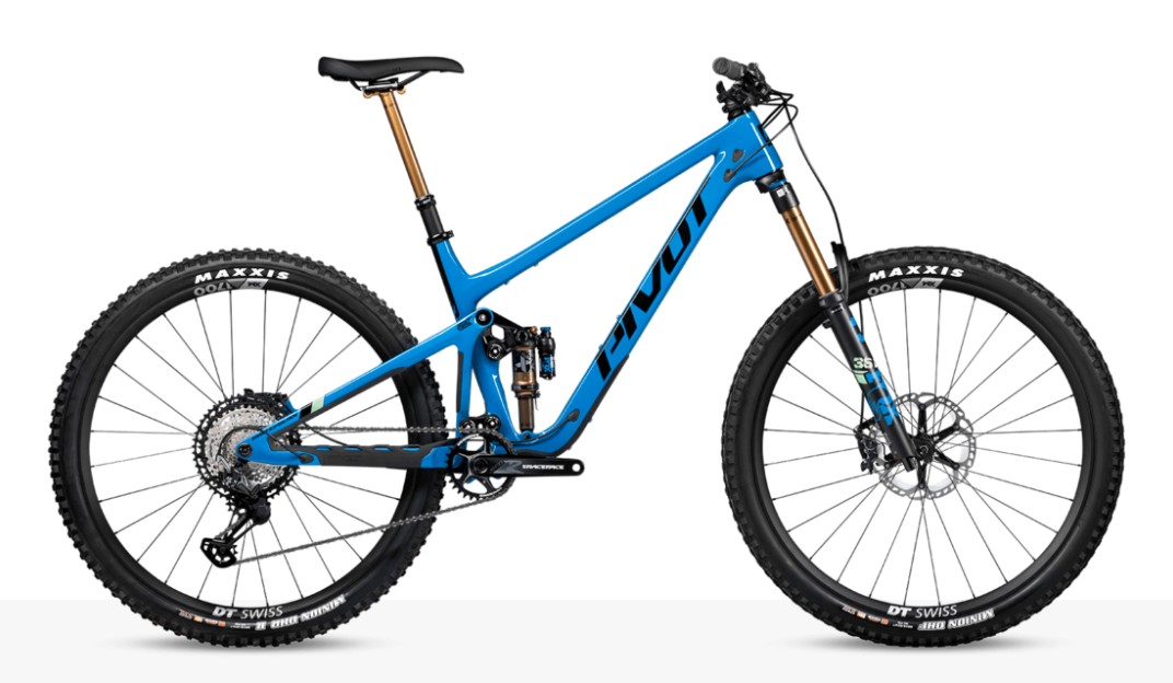 Switchblade XT/XTR-Kit Mountainbike, Full-Suspension, Blau, Carbonrahmen, Scheibenbremse