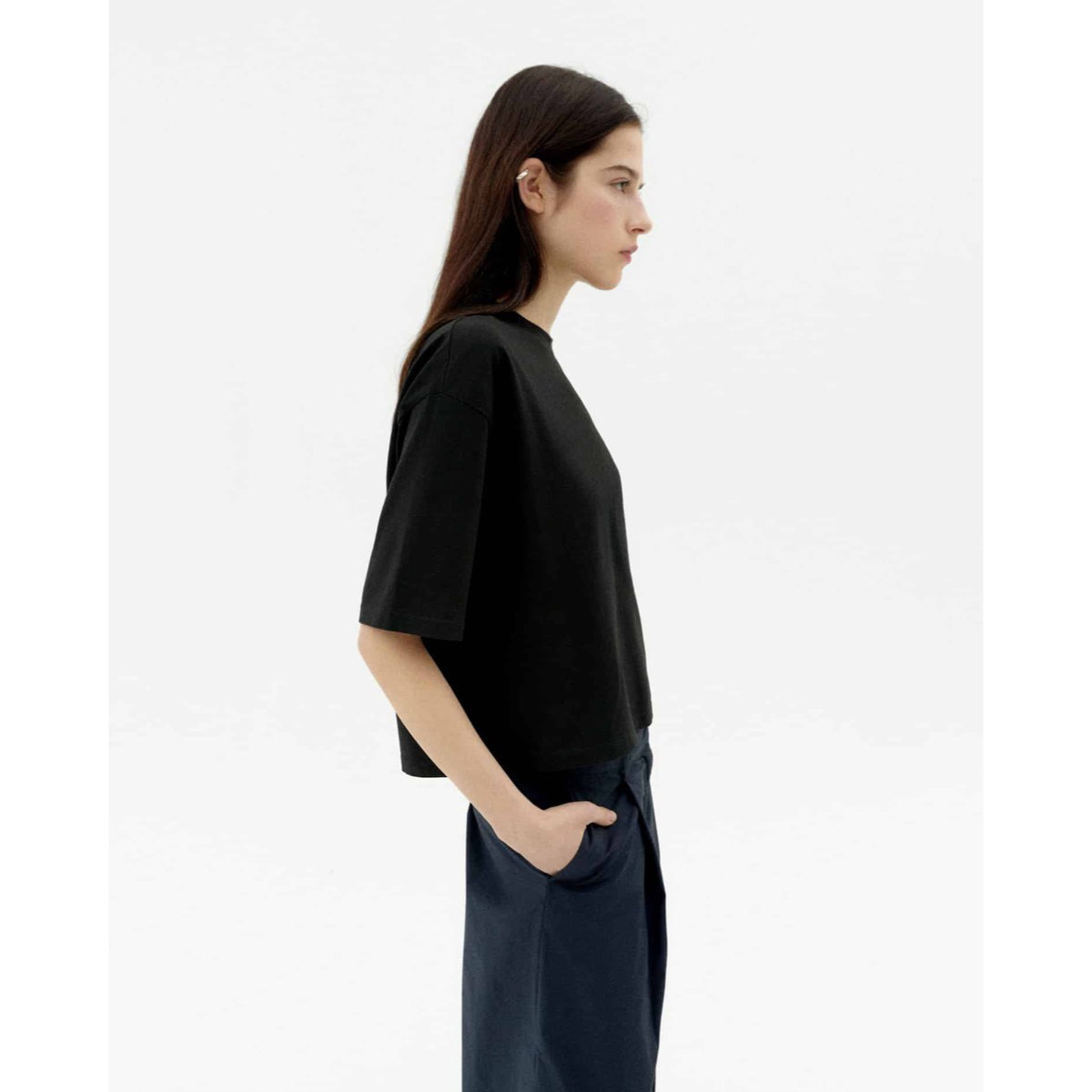 Blouse, manches longues, manches, cape, personne