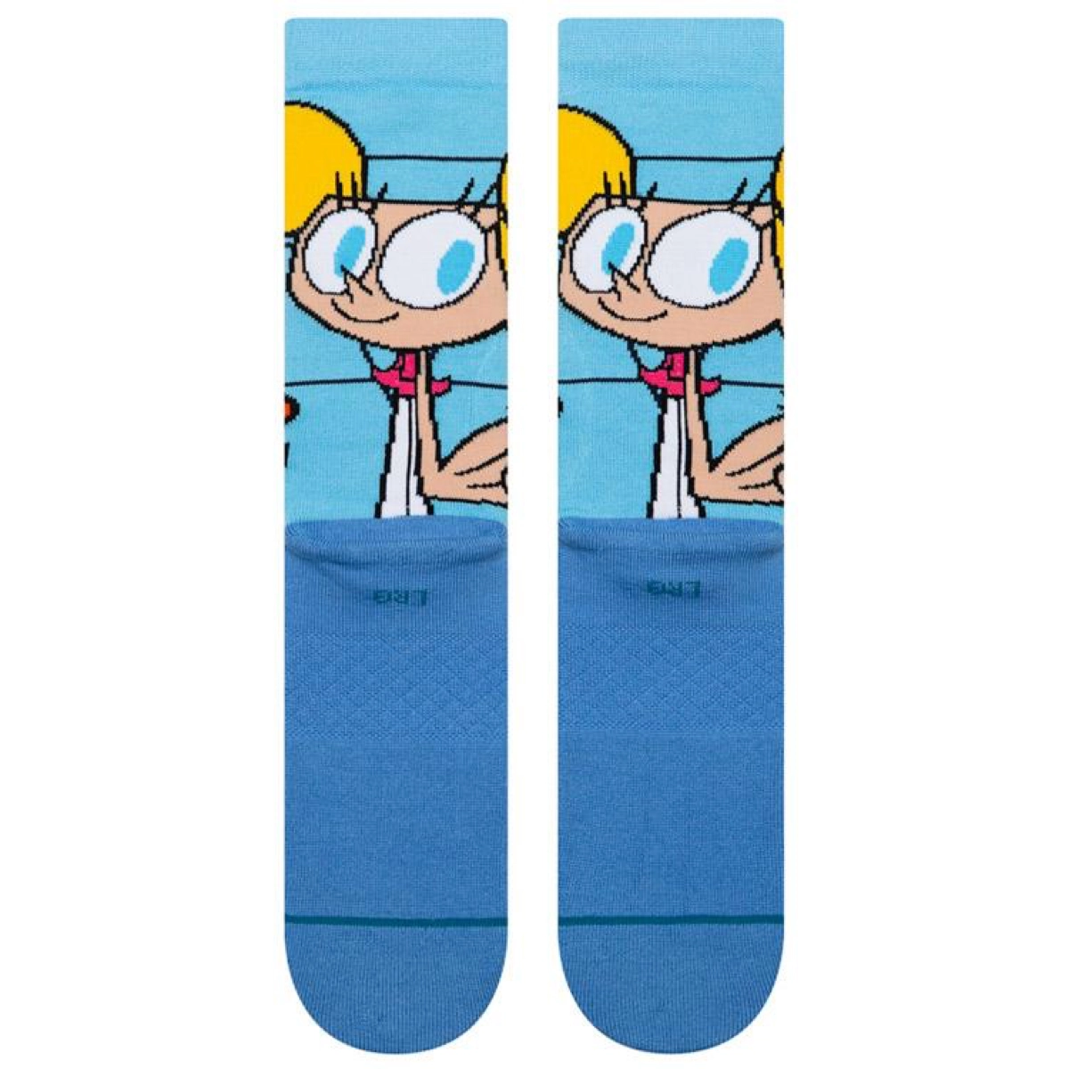 Dexters Crew Chaussettes, paire de chaussettes, multicolores, personnage de bande dessinée, motif coloré