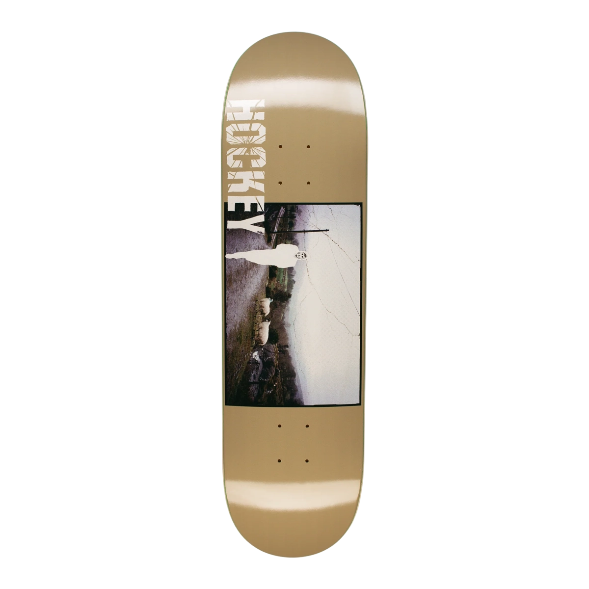 Priest's Leap Nik Stain 8.5 Skateboard, planche, graphisme, photo, beige