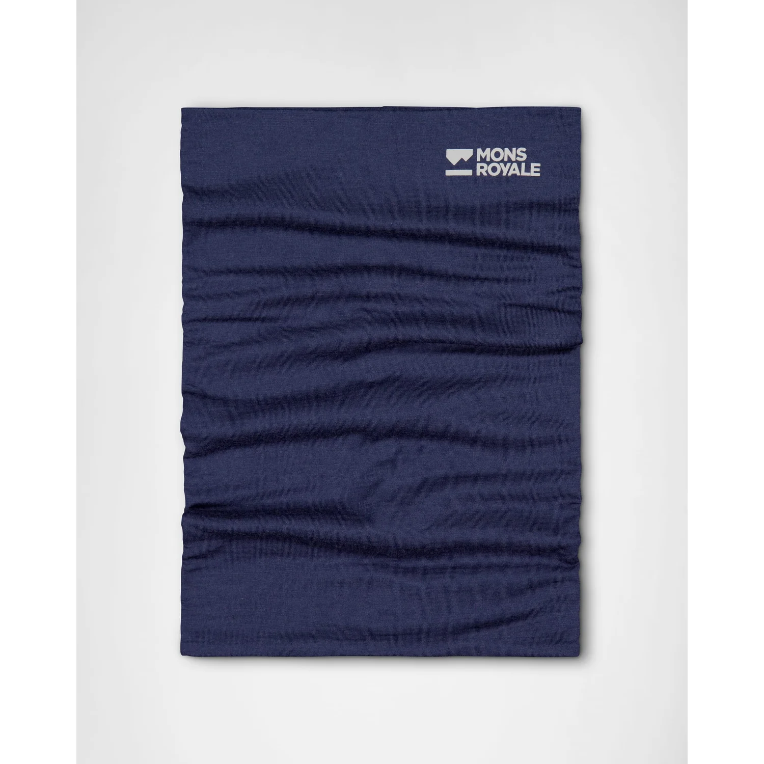Schlauchschal, Marineblau, Einfarbig, Logoaufdruck, Jersey-Stoff