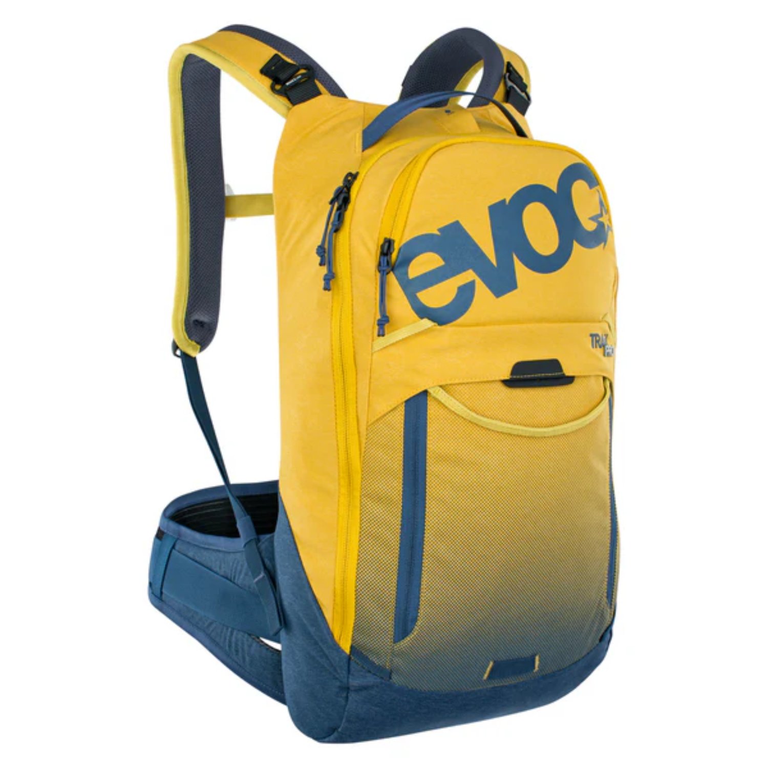 Sac à dos, sac à dos, jaune clair, poche en filet, bandoulière