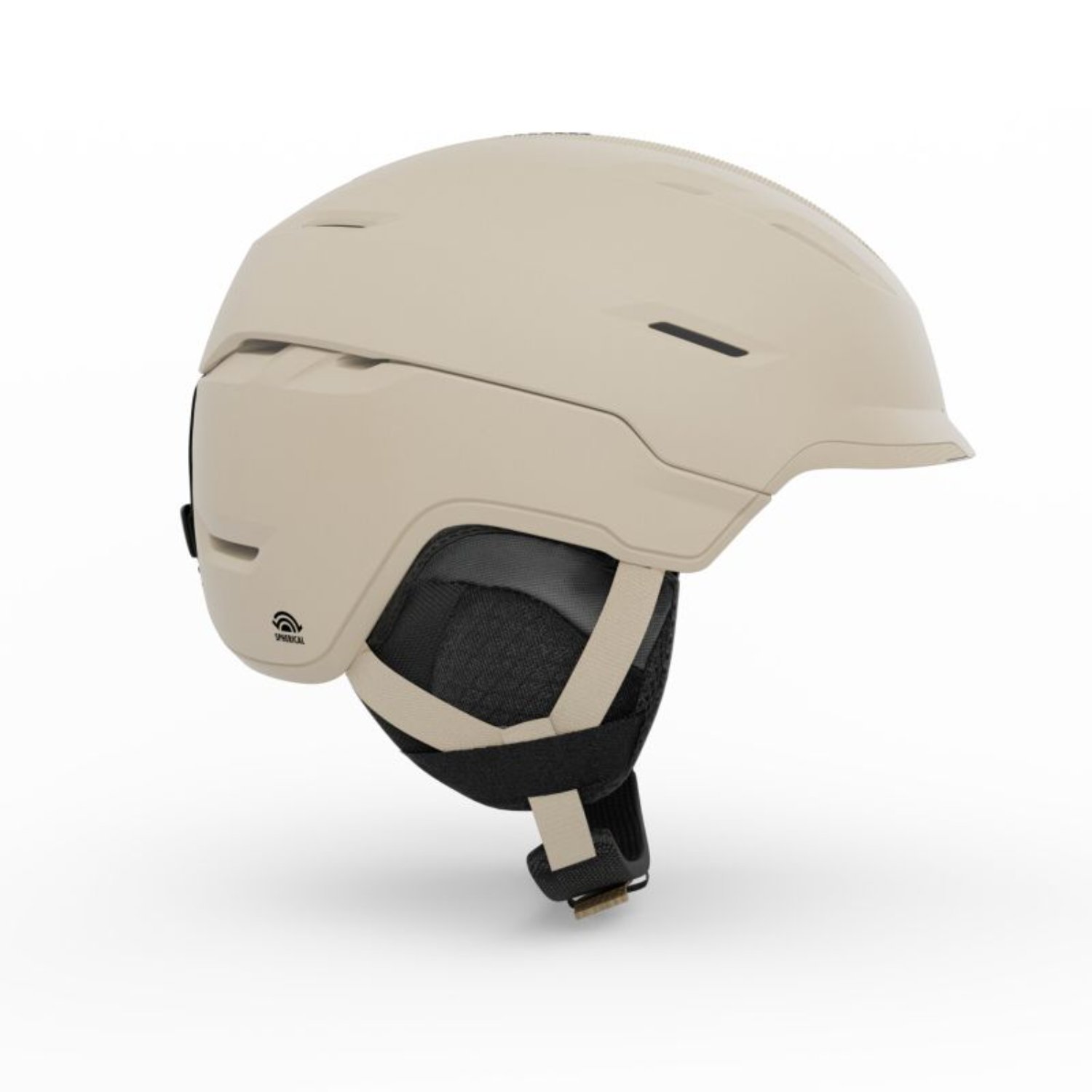 Tor Spherical Helmet Schiumen Skihelm, Skihut, Beige Helm, Kinnriemen, Goggle-kompatibel