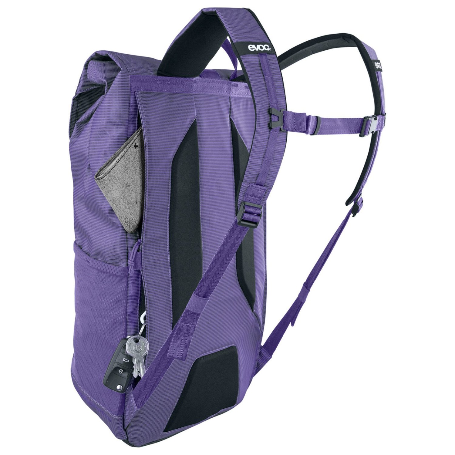 Rucksack, Purpur, Rucksack, Schultergurte, Schlüsselschloss