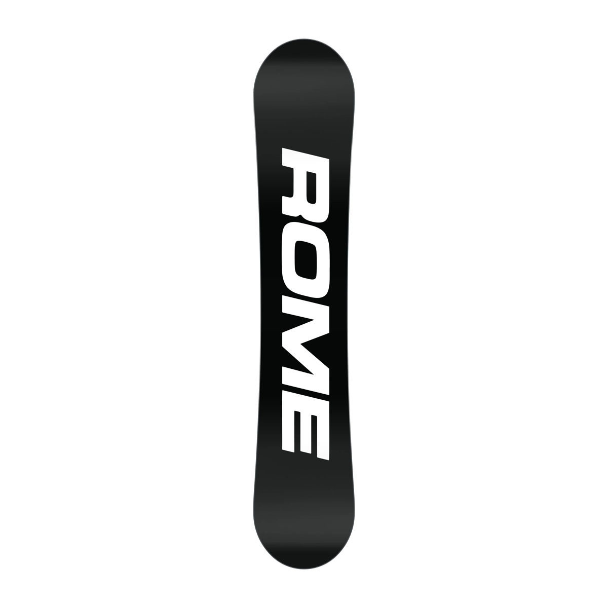 Agent Pro Snowboard, dégradé noir, plateau, profil rocker, texte vertical