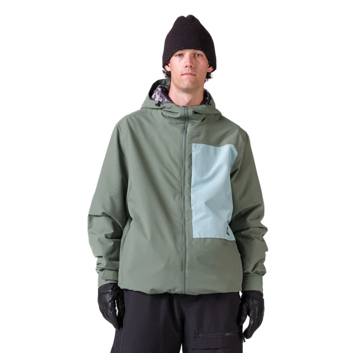 Rankin Jacket Sweat à capuche, veste, coupe-vent, fermeture éclair, poche poitrine, veste, coupe-vent, noir, vert, capuche