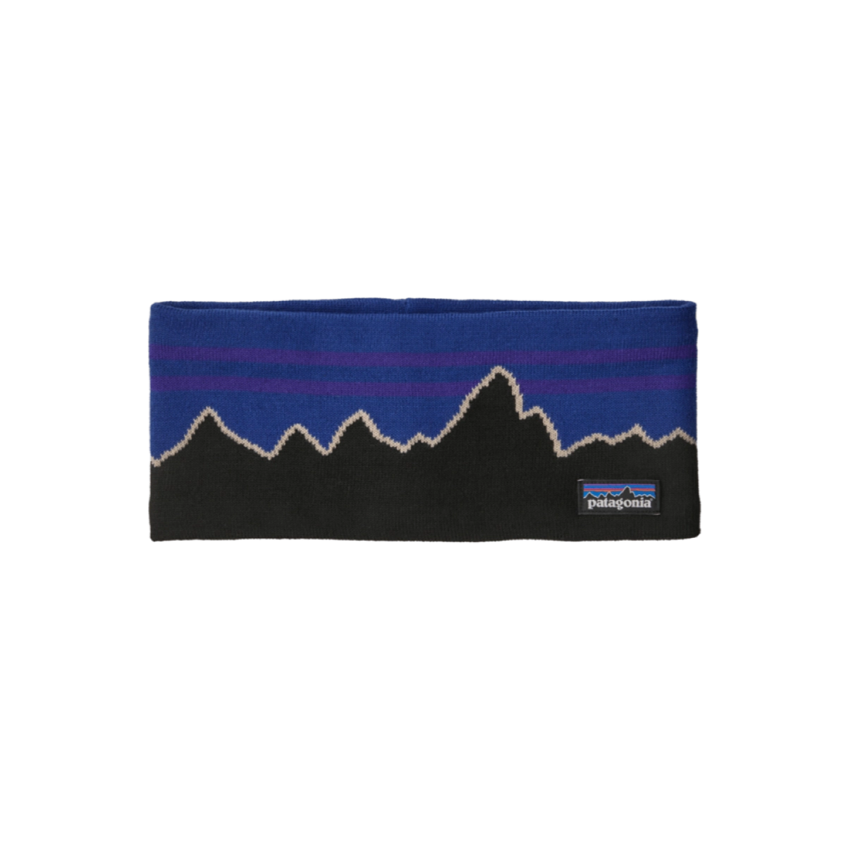 Powder Town Headband wallet, berg, muster, blau, schwarz
