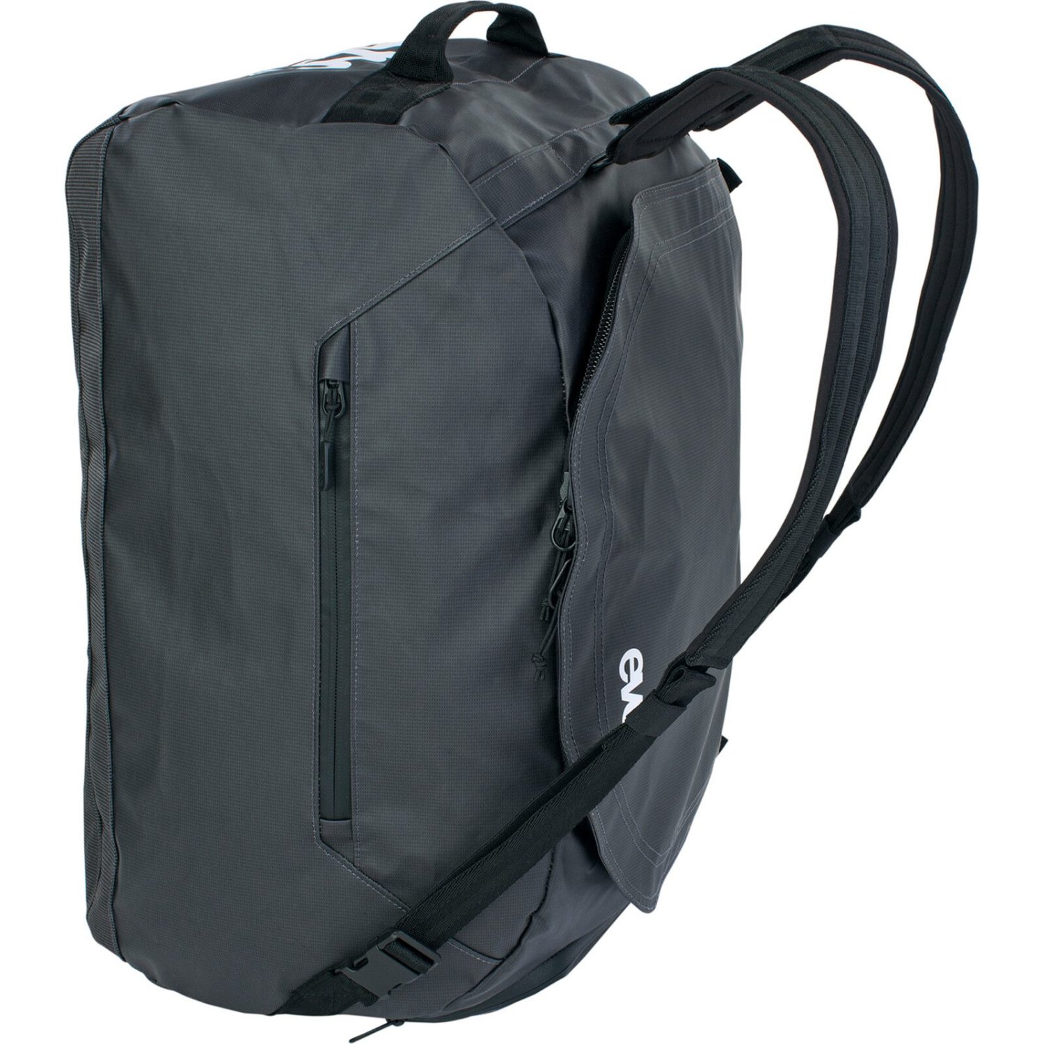 Duffle Bag 40L Sac à dos, compartiment pour ordinateur portable, sac de voyage, noir, rabat à fermeture éclair