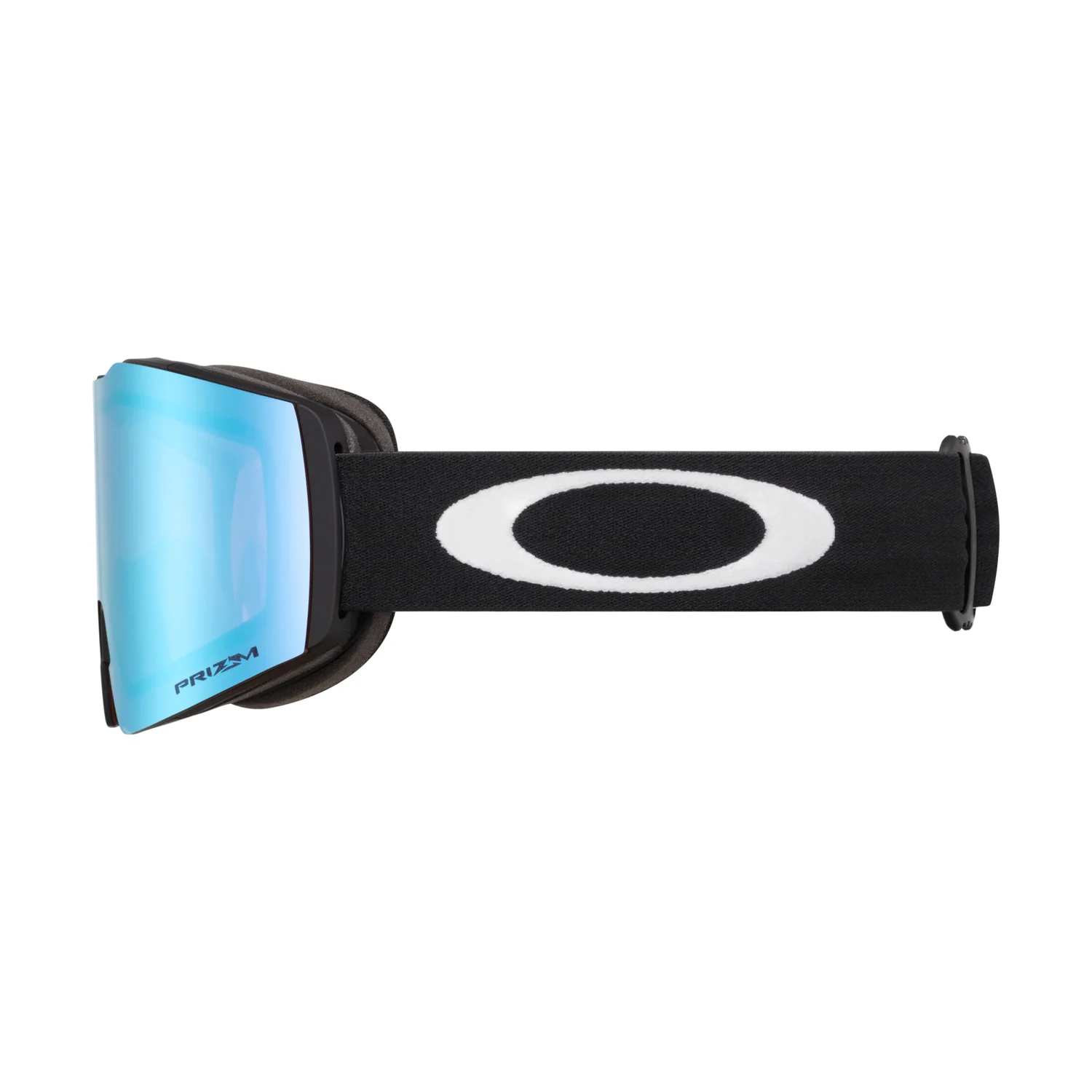 Fall Line M - Matte Blk Skibrille, blaue Scheibe, verspiegelte Scheibe, schwarzes Band, ovalem Logo