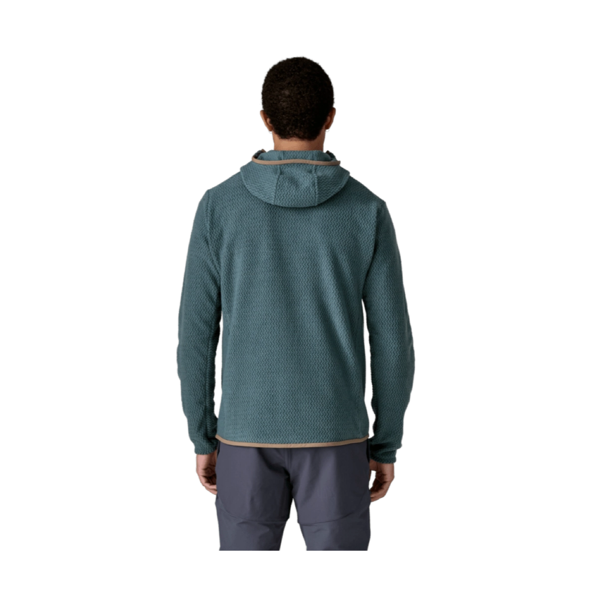 M'S R1 Air Full-Zip Hoody Hoodie, Kapuzensweatshirt, lange Ärmel, Türkis, texturiertes Strickmuster