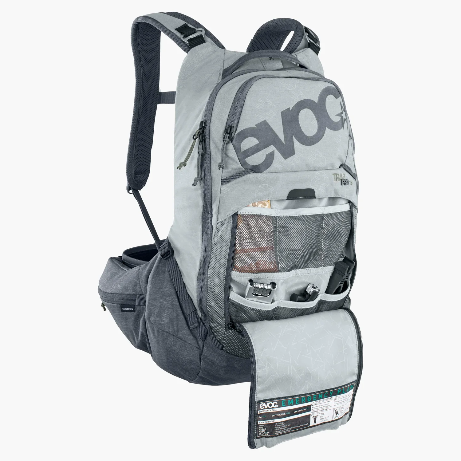 EVOC Trail Pro 16l Stone/Carbon Grey, vue 8