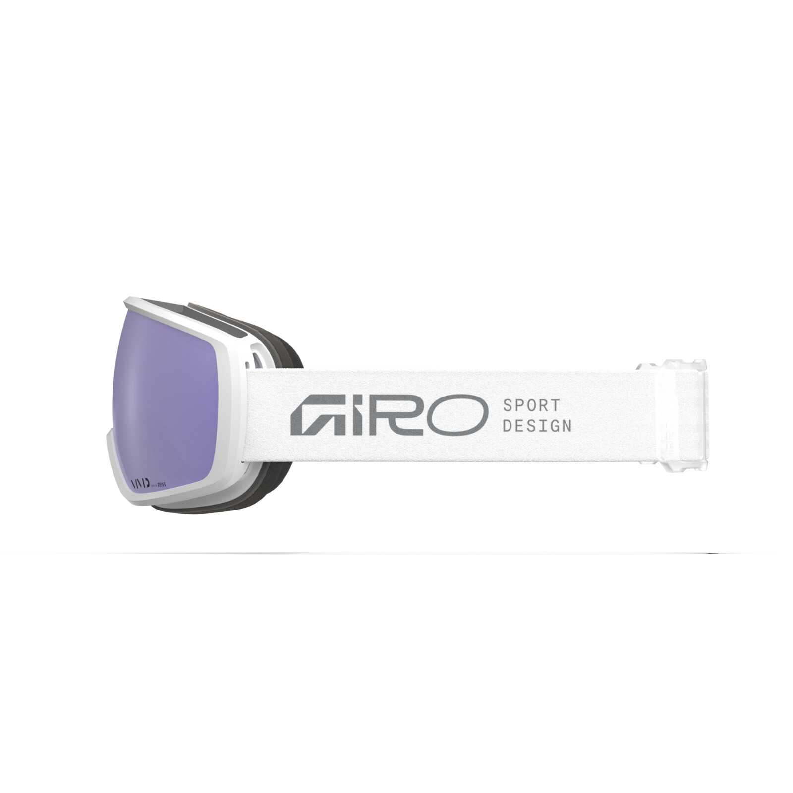W Balance II Vivid Goggle Lunettes de protection, design sportif, bande blanche, verres violets, verres résistants aux chocs, protection UV