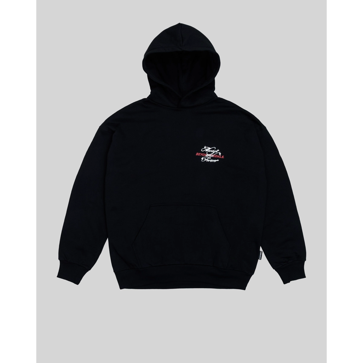 hoodie, schwarz, tasche, stickerei, grafik, Hoodie, Kapuzenpullover, Schwarz, Aufnäher, Kängurutasche