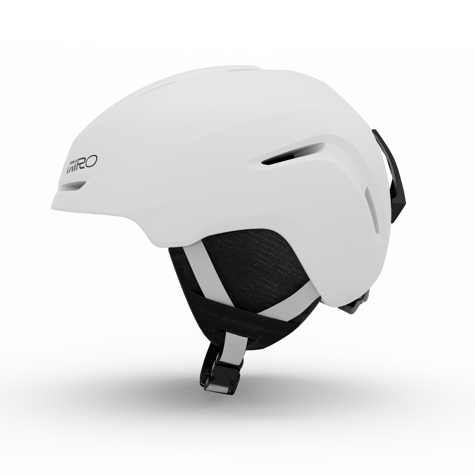 Spur Casque de ski, casque blanc, aérations, sangle réglable, rembourrage intérieur noir