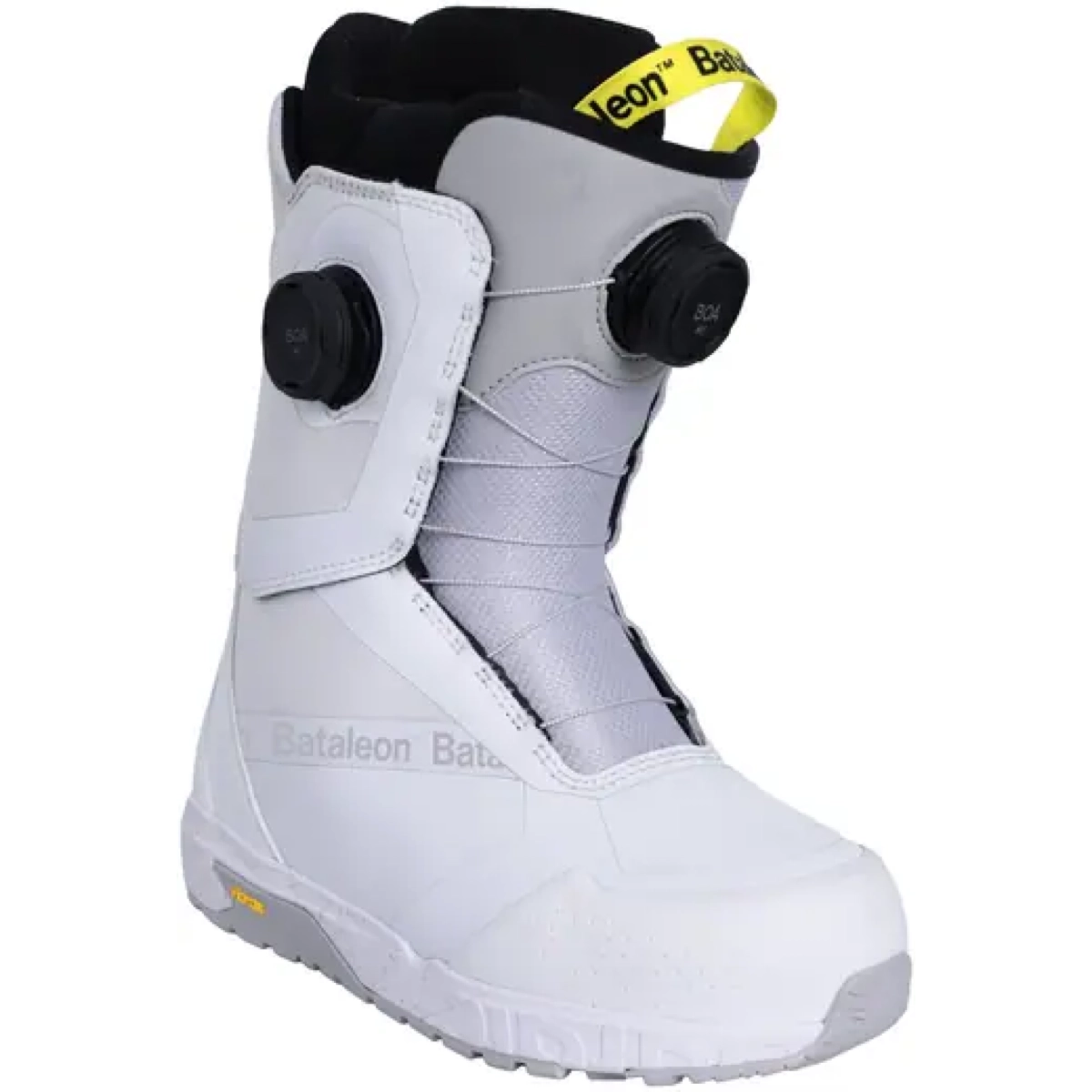 Snowboardstiefel, verstellbare Schnallen, Grau, Hoch geschnitten, Vibram-Sohle